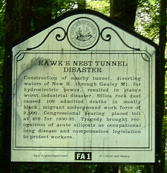 Hawk's Nest Historical Marker