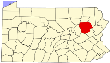 Map of Luzerne County Pennsylvania