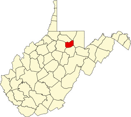 Map of Taylor County West Virginia